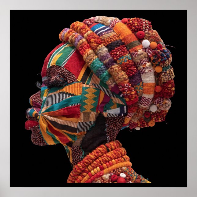 Celebrating Colorful Black Women Poster (Frente)