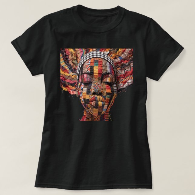 Celebrating Colorful Black Women T-Shirt (Frente do Design)