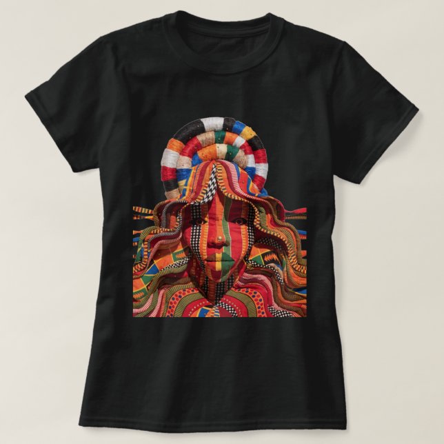 Celebrating Colorful Black Women T-Shirt (Frente do Design)