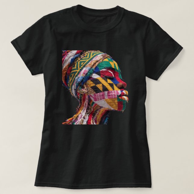 Celebrating Colorful Black Women T-Shirt (Frente do Design)
