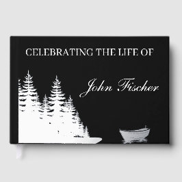 Celebration of Life Fishing Funeral Memorial White