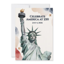 Celebre a América em Convite Patriótico de 250