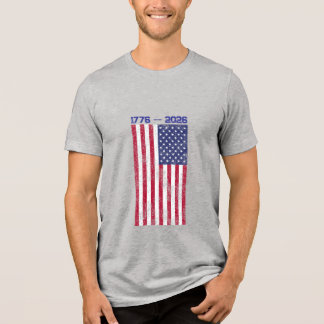 Celebre a camiseta masculina America 250 com Bande