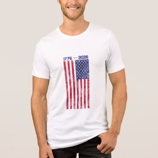 Celebre a camiseta masculina America 250 com Bande