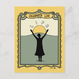 Celebre a Vida C_ Cartão Postal
