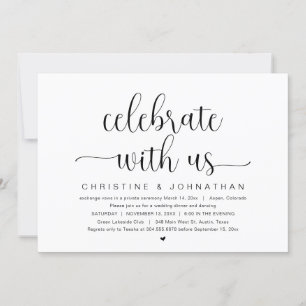 Celebre conosco, Convite de Casamento Intimo