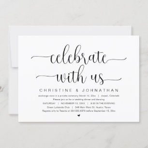 Celebre conosco, Convite de casamento íntimo