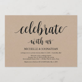 Celebre conosco, convites de casamento Elopement