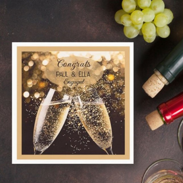 Celebre o casal noivo! Guardanapos de festa! (Criador carregado)