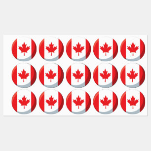 Celebre o dia de bandeira do Canadá com adesivos a