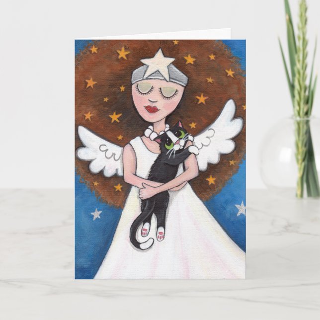 Celeste e seu gato - cartão (Frente)