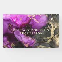 Celestial Black Purple Dourado Business