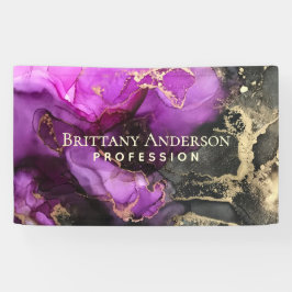 Celestial Black Purple Dourado Business
