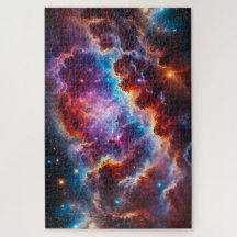"Celestial Bloom" - Quebra-cabeça de serra