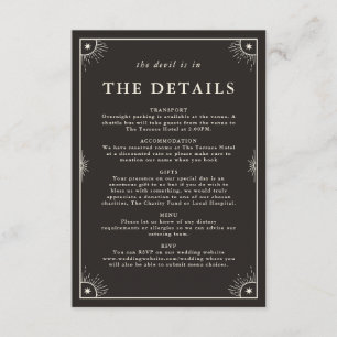 Celestial boho tarot detalhes do convite