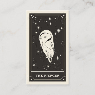 Celestial Boho Tarot piercer cartão de visita