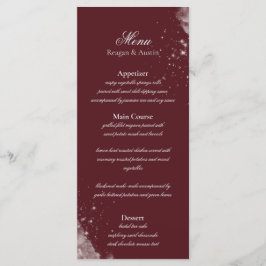 Celestial Burgundy Starlight Menu