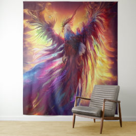 Celestial Colorida Phoenix Tapeçaria