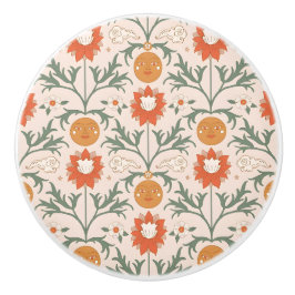 Celestial Floral Sunburst Seamless Pattern Design