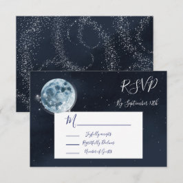 Celestial Full Moon Stars Resposta de casamento RS