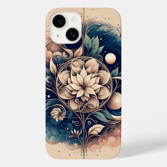 "Celestial - Mística Floral Moon Art" (Verso)