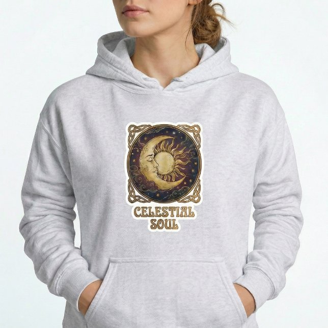 Celestial Soul Spiritual Pullover Hoodie (Criador carregado)