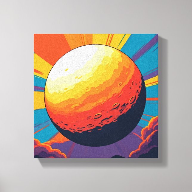 Celestial Sunset Stretched Canvas (Frente)