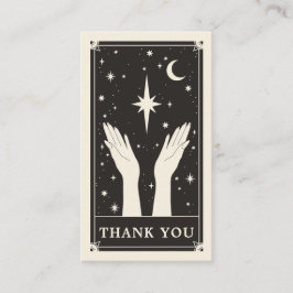 Celestial Tarot obrigado seu pequeno Cartão de vis