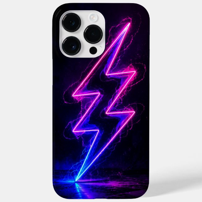 Cell Phone Case Colorful Lightning Bolt (Verso)