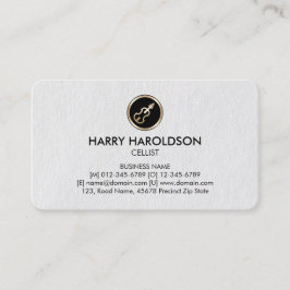 Cello Ícone Cellist Premium Cartão de visita