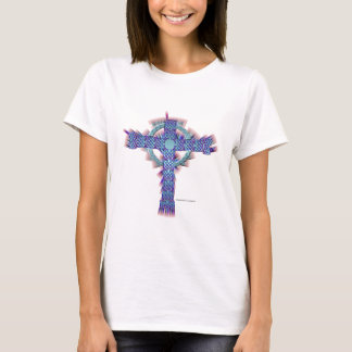 Celt Cross Ladies Crop Top T-Shirt