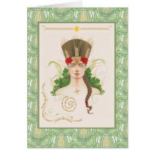Celtic Goddese Aine para o Cartão de Férias Lughna
