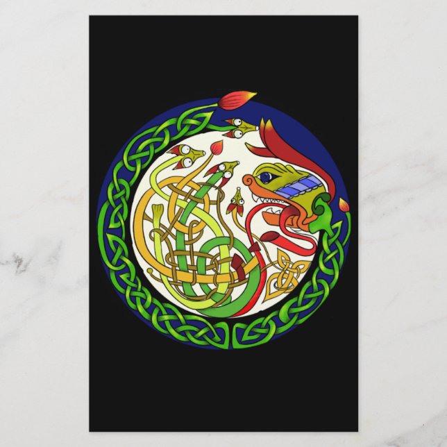 Celtic Knot Dragon Mandala (Frente)