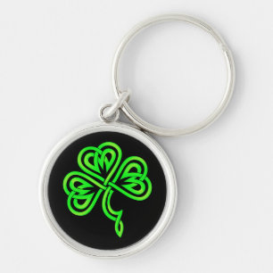 Celtic Knot Shamrock Chaveiro