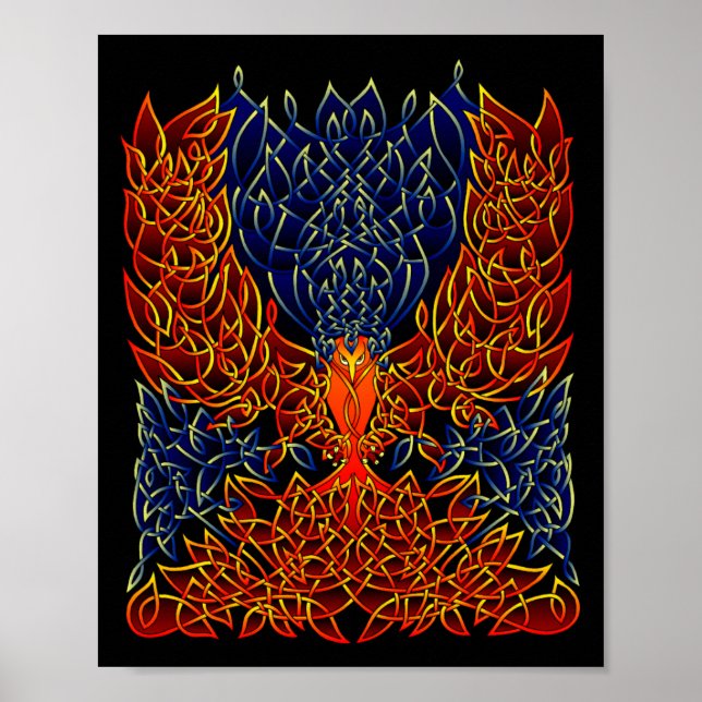 Celtic Phoenix Poster (Frente)