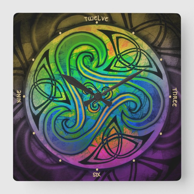 Celtic Triskele relógio (Frente)