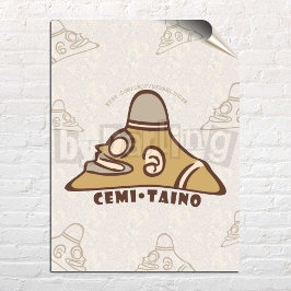 Cemi Taino Puerto Rico Wall Art Poster