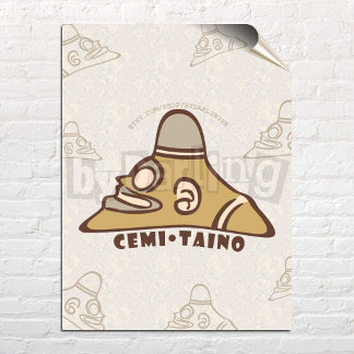 Cemi Taino Puerto Rico Wall Art Poster