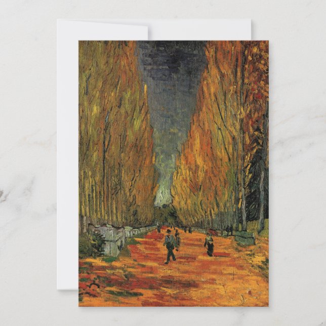 Cemitério Les Alyscamps Vincent van Gogh Convite (Frente)