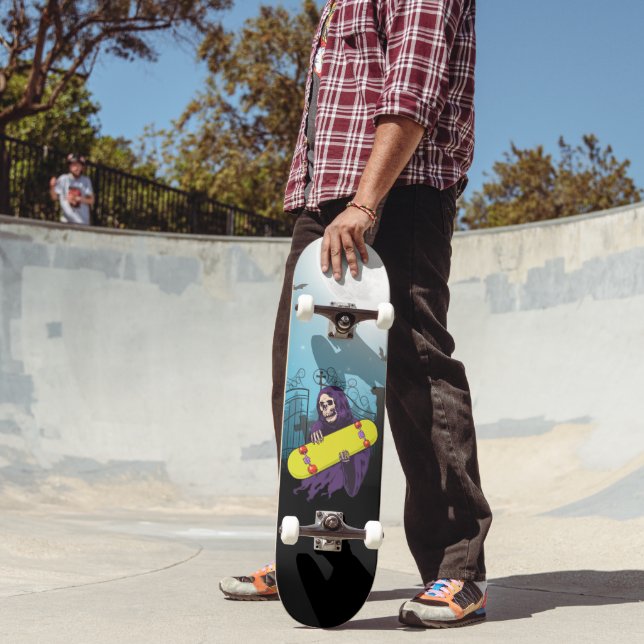 Cemitério Lua Cheia Ceifador Skate Diversão (Ao ar livre 2)