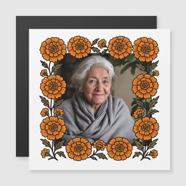 Cempasúchil Ofrenda Altar Día de Muertos (Frente/Verso)