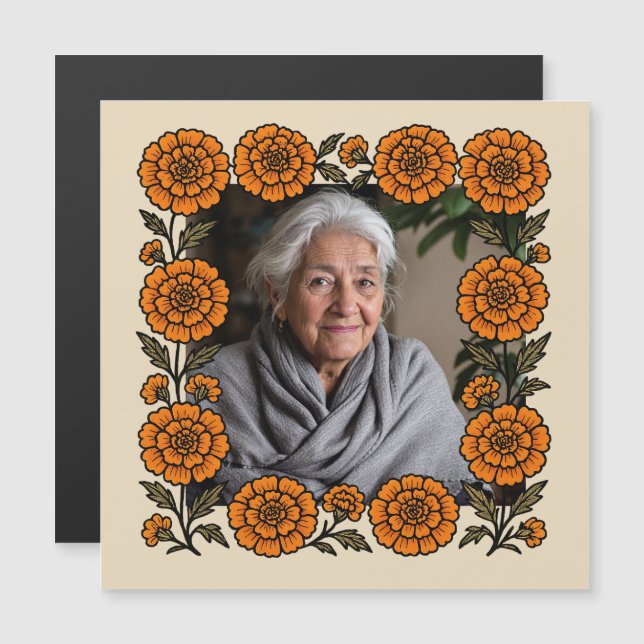 Cempasúchil Ofrenda Altar Día de Muertos (Frente/Verso)