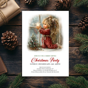 Cena Bonita de Natal Convite Sereno de Férias para
