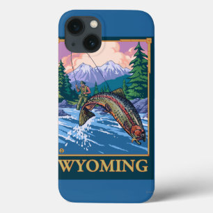 Cena da pesca com mosca - Wyoming