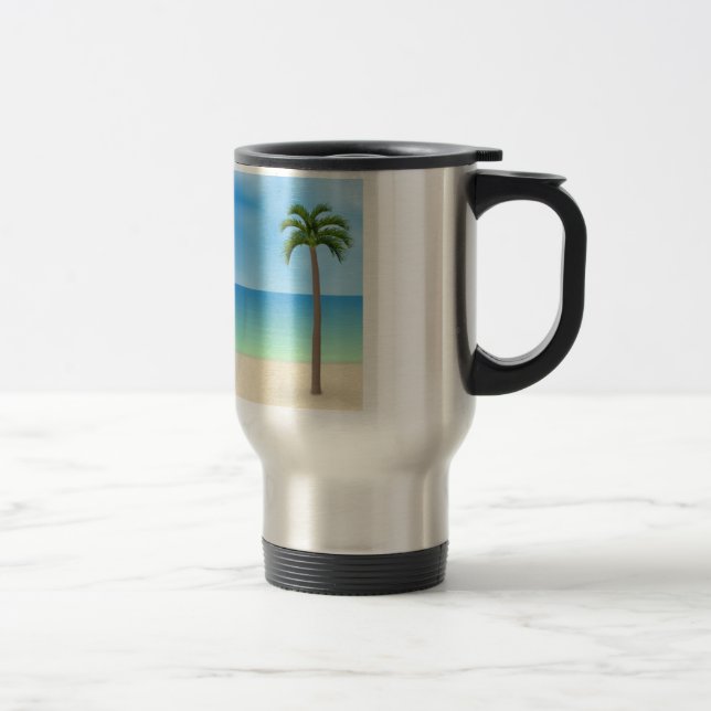 Cena da praia do dia: Caneca de viagem (Direita)