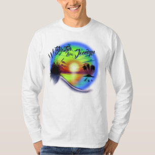Cena de Airbrush Beach #02 T-Shirt personalizada