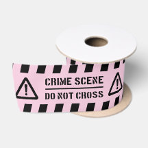 Cena de Crime Rosa Não Cruze Partido Policial