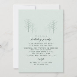 Cena de inverno - Convite para Férias Modernas