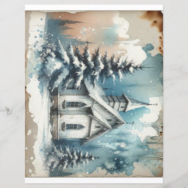 Cena de inverno da Igreja (Frente)