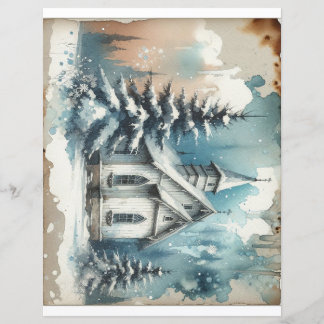 Cena de inverno da Igreja